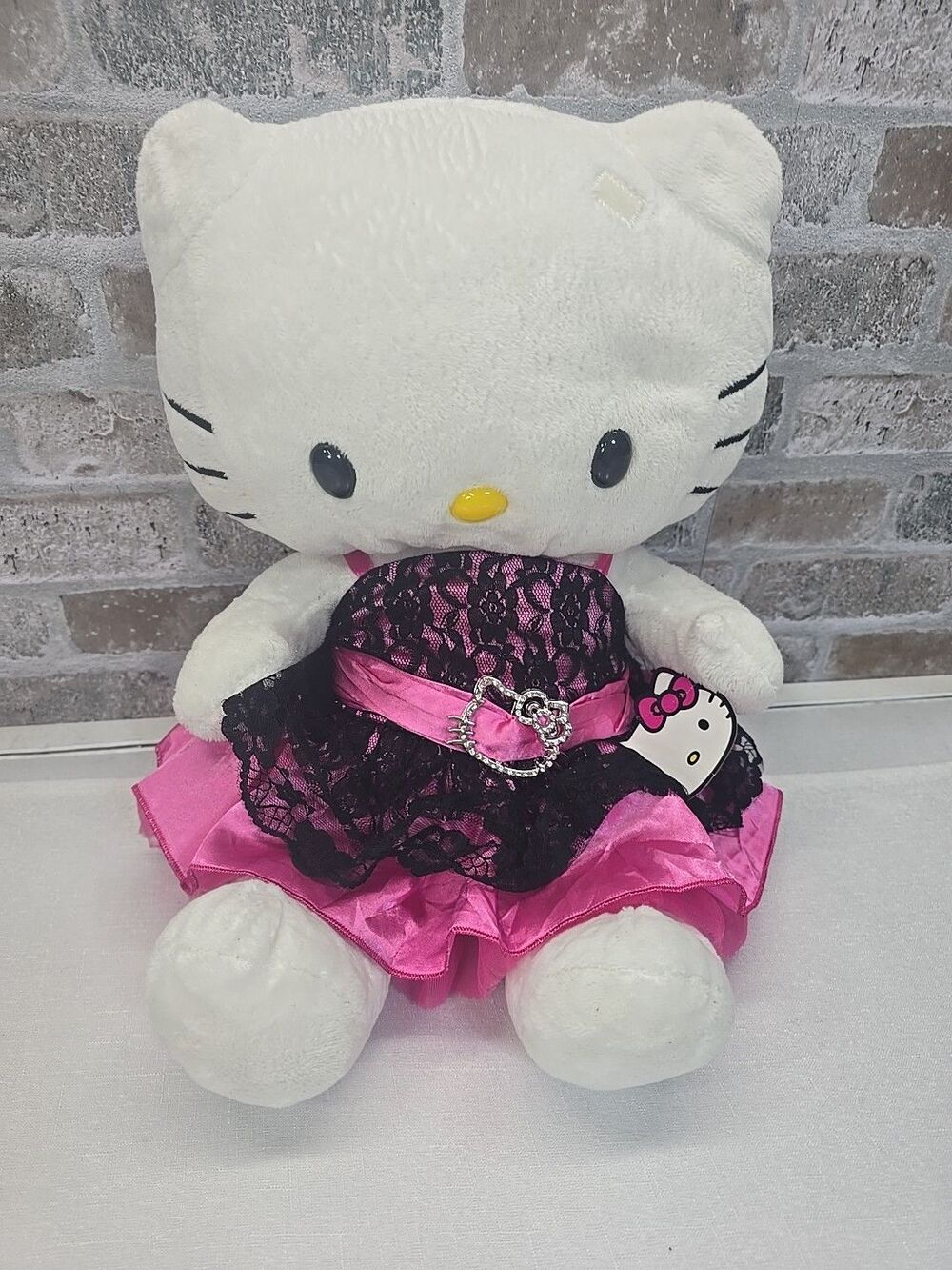 Build A Bear Hello Kitty Sanrio White Pink Dress MISSING Bow Yellow Nose 2011